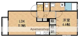 シャーメゾン札元 A棟【1階】の間取り