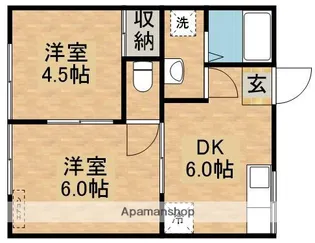 ニューコーポマロン【1階】の間取り