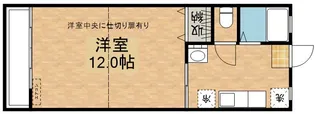 ロワールタウン笠之原【1階】の間取り