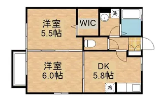 ローズガーデン【1階】の間取り