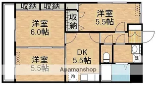 フィフティズA【2階】の間取り