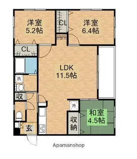 サンウッズ【2階】の間取り