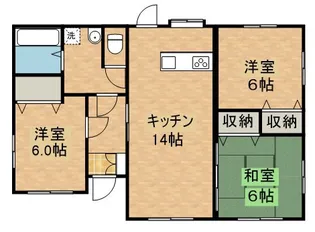 鹿児島県鹿屋市王子町【一戸建】の間取り
