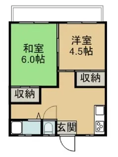 ブラウンK【2階】の間取り