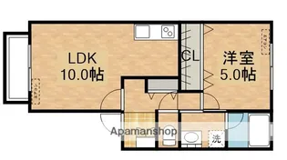 ハイツERI【1階】の間取り