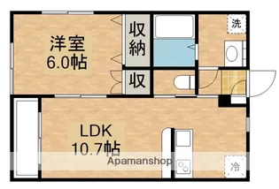 ハピネスハイツ【1階】の間取り
