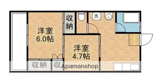 コーポカサブランカ【1階】の間取り