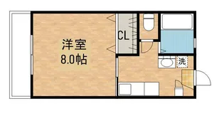 ハイツ花岡【2階】の間取り