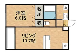 ひまわりハイツ C棟【1階】の間取り