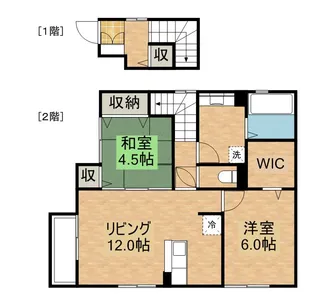 クレイドル・ガーデン【2階】の間取り