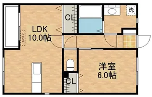 ボヌール【2階】の間取り