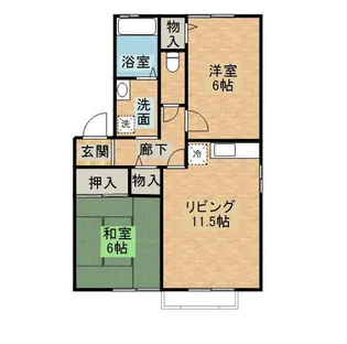 アークガーデンC棟【2階】の間取り