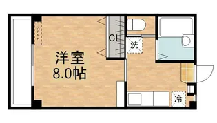 コーポ丸輪 D棟【2階】の間取り