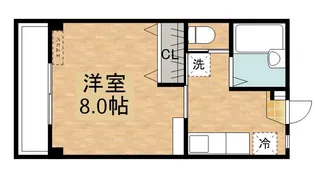 コーポ丸輪 D棟【2階】の間取り