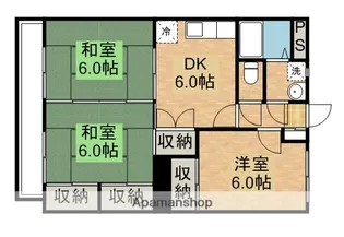 ハイツニューリバー【2階】の間取り