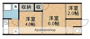 鹿児島県鹿屋市王子町【テラスハウス】の間取り