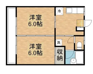 かりんハイツⅡ【1階】の間取り