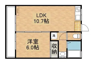 久保園ハイツ【2階】の間取り