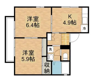 ディアスさくら【2階】の間取り