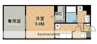 マリンアベニュー寿【1階】の間取り