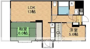サンリアン鹿屋【3階】の間取り