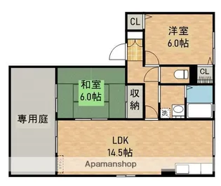 アークガーデンA棟【1階】の間取り