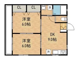 ホットハウス【2階】の間取り