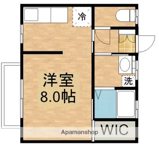 サンティーヌ白水【1階】の間取り