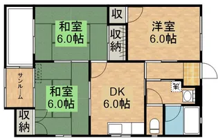 グリーンシールズ・オコ【1階】の間取り