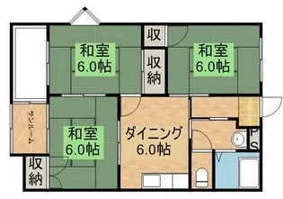グリーンシールズ・オコ【3階】の間取り