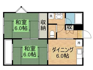 グリーンシールズ・オコ【1階】の間取り