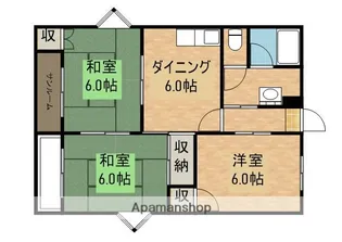 サンロード寿A棟【3階】の間取り