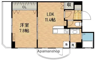スィートエリア上野【2階】の間取り