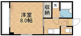 コーポ丸輪 A棟【2階】の間取り