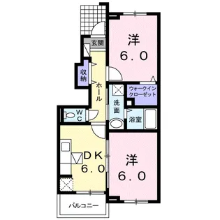 フランメゾンⅡ【1階】の間取り