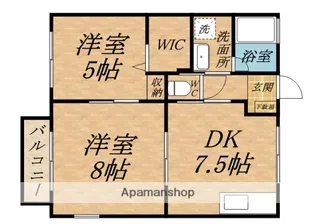 鹿児島県鹿屋市笠之原町【アパート】の間取り