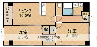 ロイヤルセンチュリー鹿屋【4階】の間取り