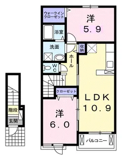 ソレイユメゾンT【2階】の間取り