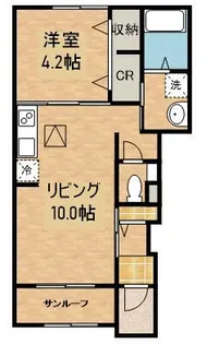 イル ルオーゴA【1階】の間取り