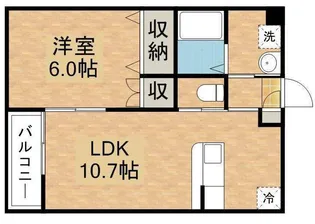 サンハイツ岡崎L【2階】の間取り