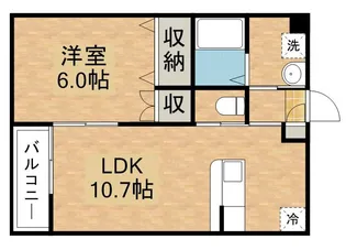サンハイツ岡崎L【2階】の間取り