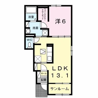 クオーレ【1階】の間取り