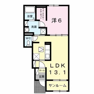 メゾン・ポラリスⅠ【1階】の間取り