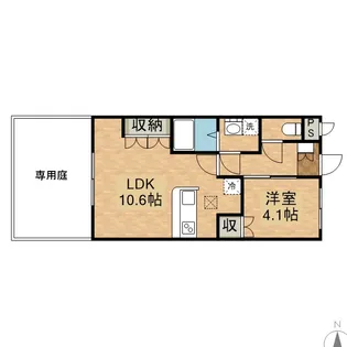 プランドール【1階】の間取り