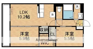 スマイリング寿B【3階】の間取り
