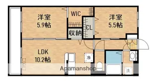 スマイリング寿B【2階】の間取り