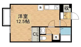 ブランシェ共栄【2階】の間取り