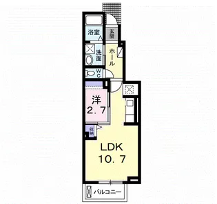 セトゥール コート Ⅲ【1階】の間取り
