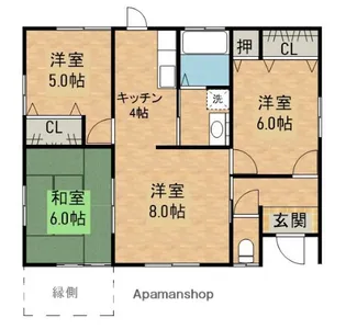 鹿児島県鹿屋市横山町【一戸建】の間取り