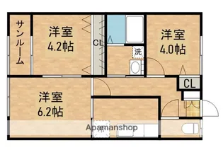 アース B棟【1階】の間取り